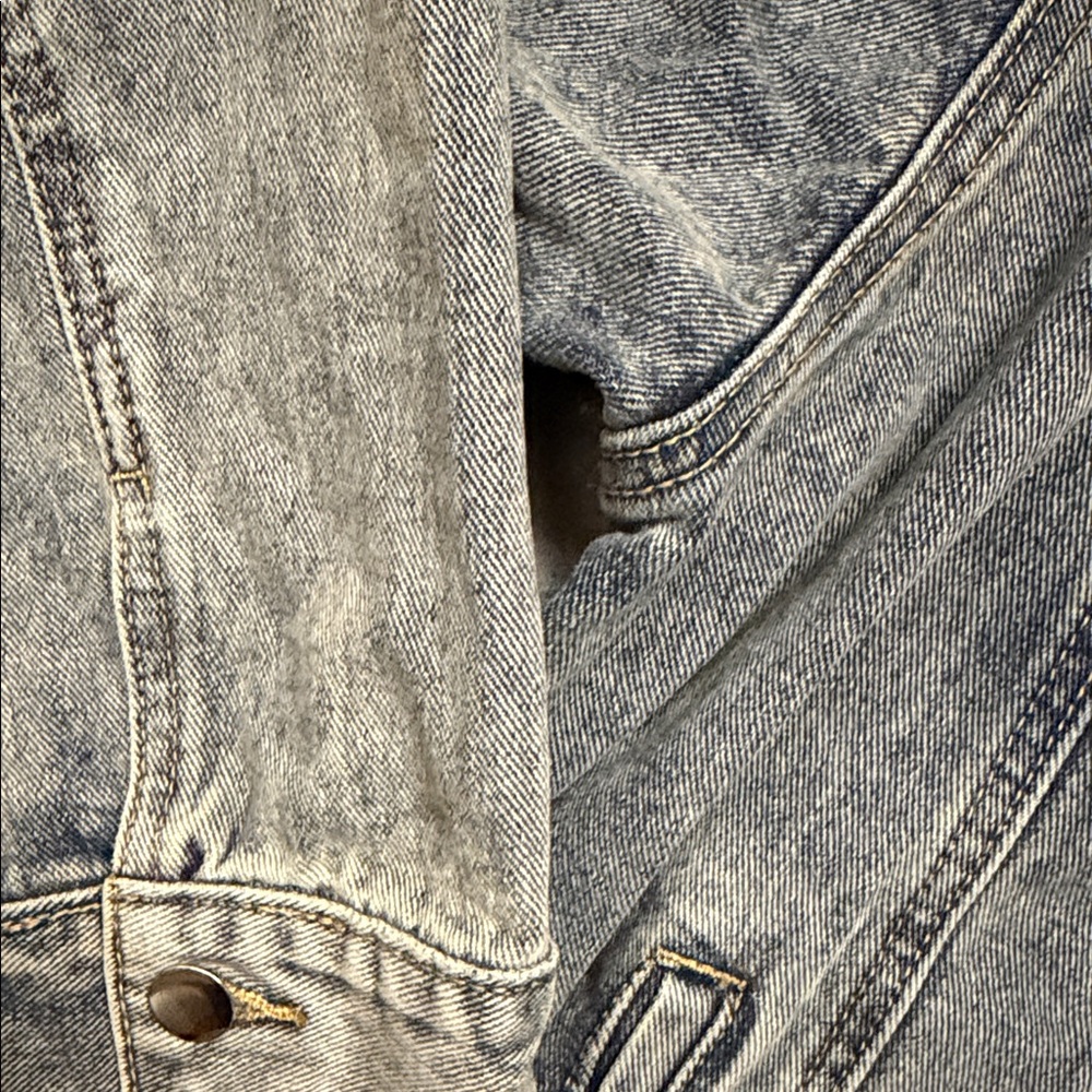 NWT PLT oversized boyfriend Denim Jacket - Picture 4 of 5